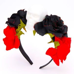 Day of the Dead Glitter Skull Headband